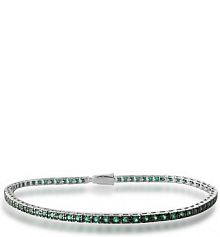 Bransoletka RECARLO biała turkusowa zielona złota W.KRUK  białe złoto