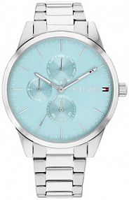 Zegarek TOMMY HILFIGER srebrny niebieski damski W.KRUK   CAMILLE