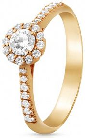 Pierścionek RECARLO złoty W.KRUK