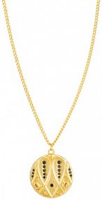 Naszyjnik PICKY PICA brązowy W.KRUK  mosiądz Basics