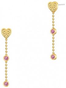 Kolczyki PICKY PICA białe granatowe różowe W.KRUK  Różowy Kier Wonderland