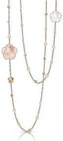 Naszyjnik PASQUALE BRUNI biały szary złoty różowy W.KRUK  różowe złoto