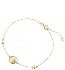 Bransoletka W.KRUK biała złota wielokolorowa Alchemia