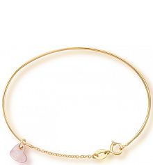 Bransoletka W.KRUK biała złota różowa Z serduszkiem