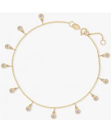 Bransoletka W.KRUK beżowa złota Na nogę