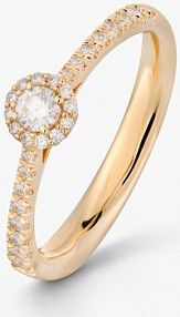 Pierścionek RECARLO złoty W.KRUK