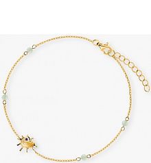 Bransoletka W.KRUK srebrna niebieska Pozłacana