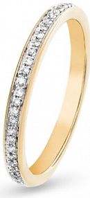 Pierścionek W.KRUK brązowy złoty Zaręczynowy