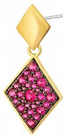 Kolczyki PICKY PICA białe różowe wielokolorowe W.KRUK Monokolczyk  Karo Wonderland