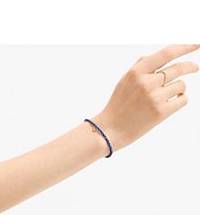 Bransoletka W.KRUK niebieska żółta złota Alchemia