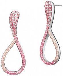 Kolczyki PICKY PICA białe różowe W.KRUK   Cosmic Glam