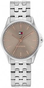 Zegarek TOMMY HILFIGER srebrny brązowy damski W.KRUK   JADE