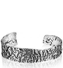 Bransoletka W.KRUK srebrna brązowa FREEDOM ELEMENTS