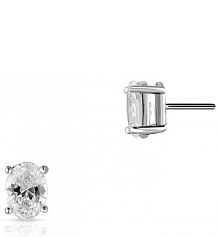 Kolczyki W.KRUK srebrne Z cyrkonią