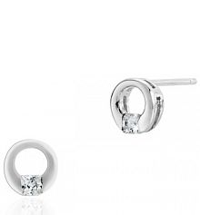 Kolczyki W.KRUK srebrne Z cyrkoniami