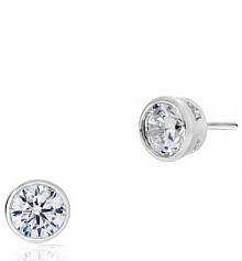 Kolczyki W.KRUK srebrne Z cyrkoniami