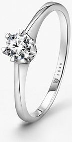 Pierścionek W.KRUK biały żółty złoty różowy Zaręczynowy  Jedyny