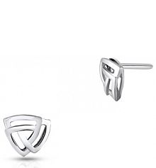 Kolczyki W.KRUK srebrne Geometryczne