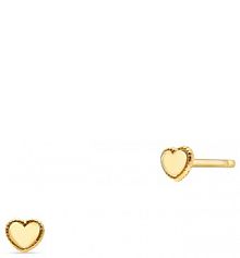 Kolczyki W.KRUK brązowe żółte złote różowe Serca