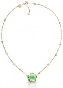 Naszyjnik PASQUALE BRUNI szary brązowy zielony złoty różowy W.KRUK  różowe złoto