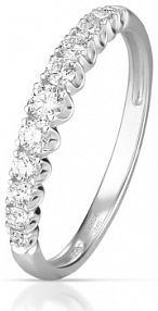 Pierścionek W.KRUK biały złoty Białe złoto z brylantami