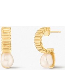 Kolczyki W.KRUK srebrne różowe Follow