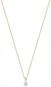 Naszyjnik W.KRUK złoty czerwony Wisiorek