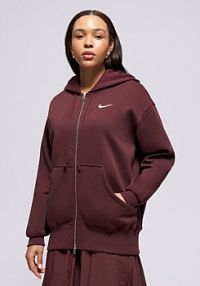 Bluza rozpinana Nike czerwona damska W Nsw Phnx Flc Fz Os Hoodie