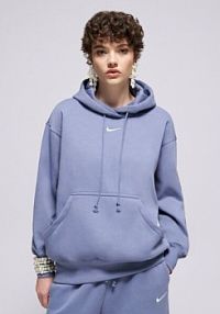 Bluza z kapturem Nike niebieska damska W Nsw Phnx Flc Os Po Hoodie