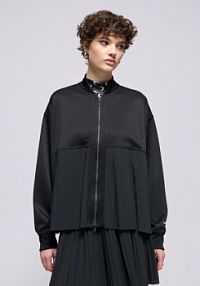 Bluza rozpinana Nike czarna damska W Nsw Pleated Jkt