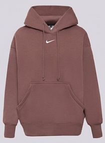 Bluza z kapturem Nike brązowa damska Phnx Flc Os Hoodie W Nsw