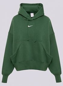 Bluza z kapturem Nike zielona damska Phnx Flc Oos Hoodie W Nsw