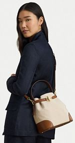 Worek LAUREN RALPH LAUREN beżowy