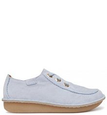 Półbuty Clarks niebieskie jasne damskie