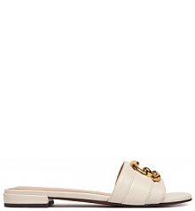 Klapki Coccinelle białe damskie