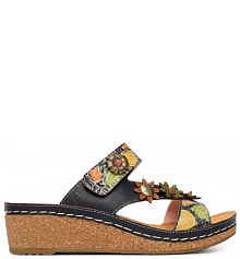 Klapki Laura Vita czarne damskie