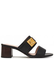 Klapki Coccinelle czarne damskie