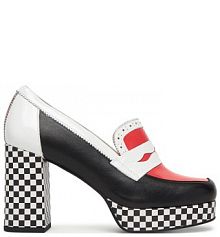 Półbuty na obcasie Fly London kolorowe