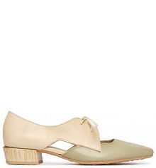 Półbuty na obcasie Hispanitas zielone