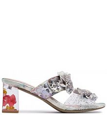 Klapki Laura Vita beżowe damskie