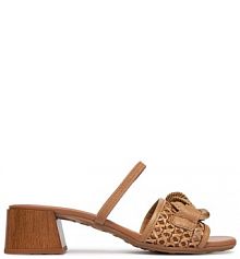 Sandały na obcasie Hispanitas beżowe