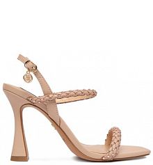 Sandały na obcasie Nine West różowe