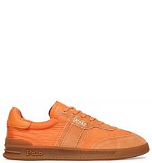 Sneakersy Polo Ralph Lauren pomarańczowe damskie