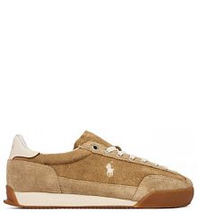 Sneakersy Polo Ralph Lauren brązowe damskie
