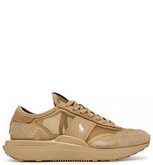 Sneakersy Polo Ralph Lauren brązowe damskie