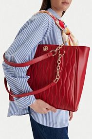 Torebka shopperka Beverly Hills Polo Club czerwona