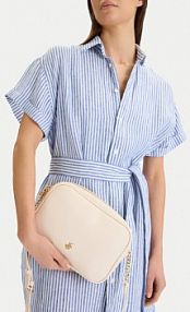 Torebka listonoszka Beverly Hills Polo Club kremowa