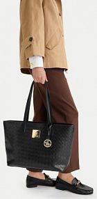 Torebka shopperka Beverly Hills Polo Club czarna