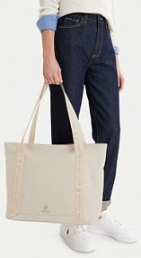 Torebka shopperka Beverly Hills Polo Club beżowa