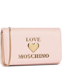 Torebka wieczorowa LOVE MOSCHINO różowa